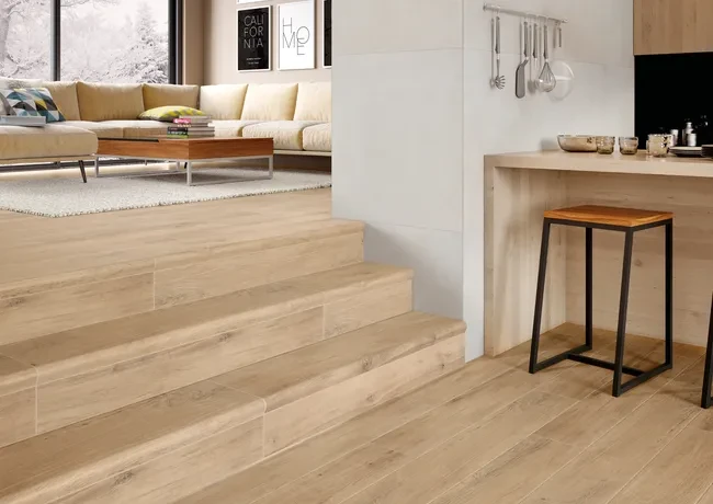 Gres szkliwiony płytka podłogowa, ścienna Tamarac Orange 19.3x120 Artens 120x20