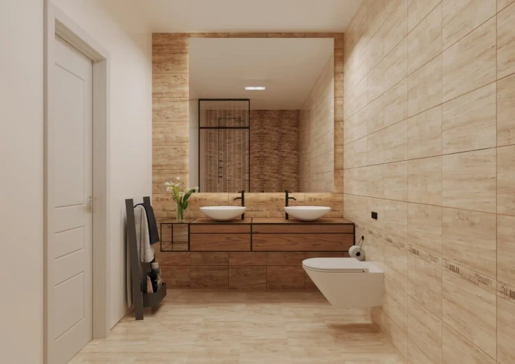 Płytka ścienna Ceramika Color Equador Cream 25x40 połysk imitacja drewna