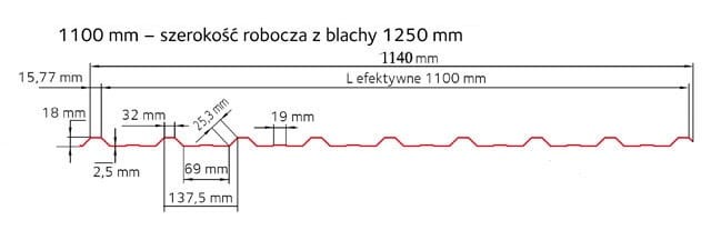 Blacha trapezowa T18 ocynk 0,5 mm – tania blacha dachowa na wymiar | blacha trapezowa na dach, garaż, halę