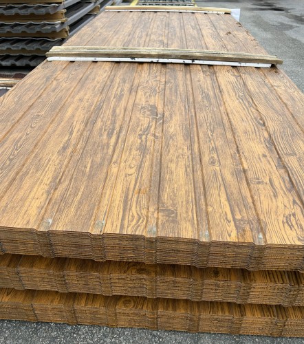 Blacha panelowa T6 ocynk drewnopodobna – panel dachowy na wymiar | blacha panelowa na dach cena