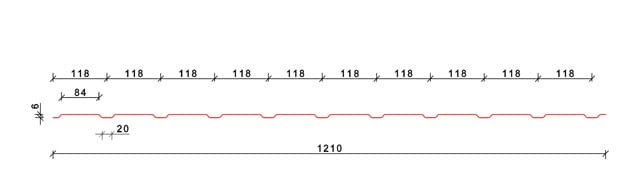 Blacha panelowa T6 ocynk drewnopodobna – panel dachowy na wymiar | blacha panelowa na dach cena