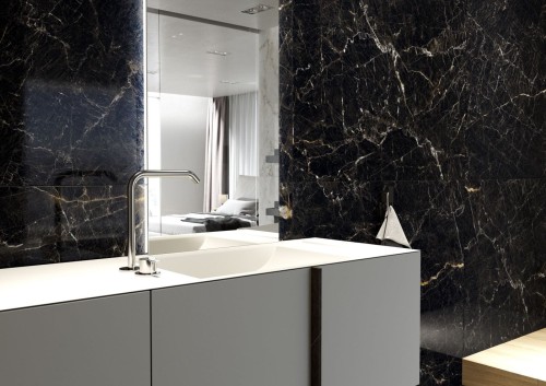 Płytka ścienna, podłogowa, gresowa Inferno Nero Poler 59,7x59,7