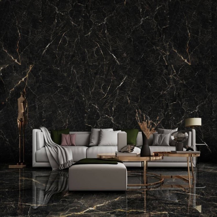 Płytka ścienna, podłogowa, gresowa Inferno Nero Poler 59,7x59,7