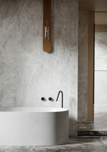 Płytka podłogowa, ścienna Cerrad szara marmurowa Brazilian Quartzite 59.7x119.7